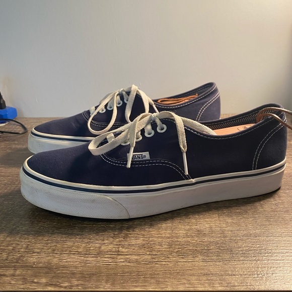 Vans, size 9.5 men’s, blue. - Picture 2 of 6